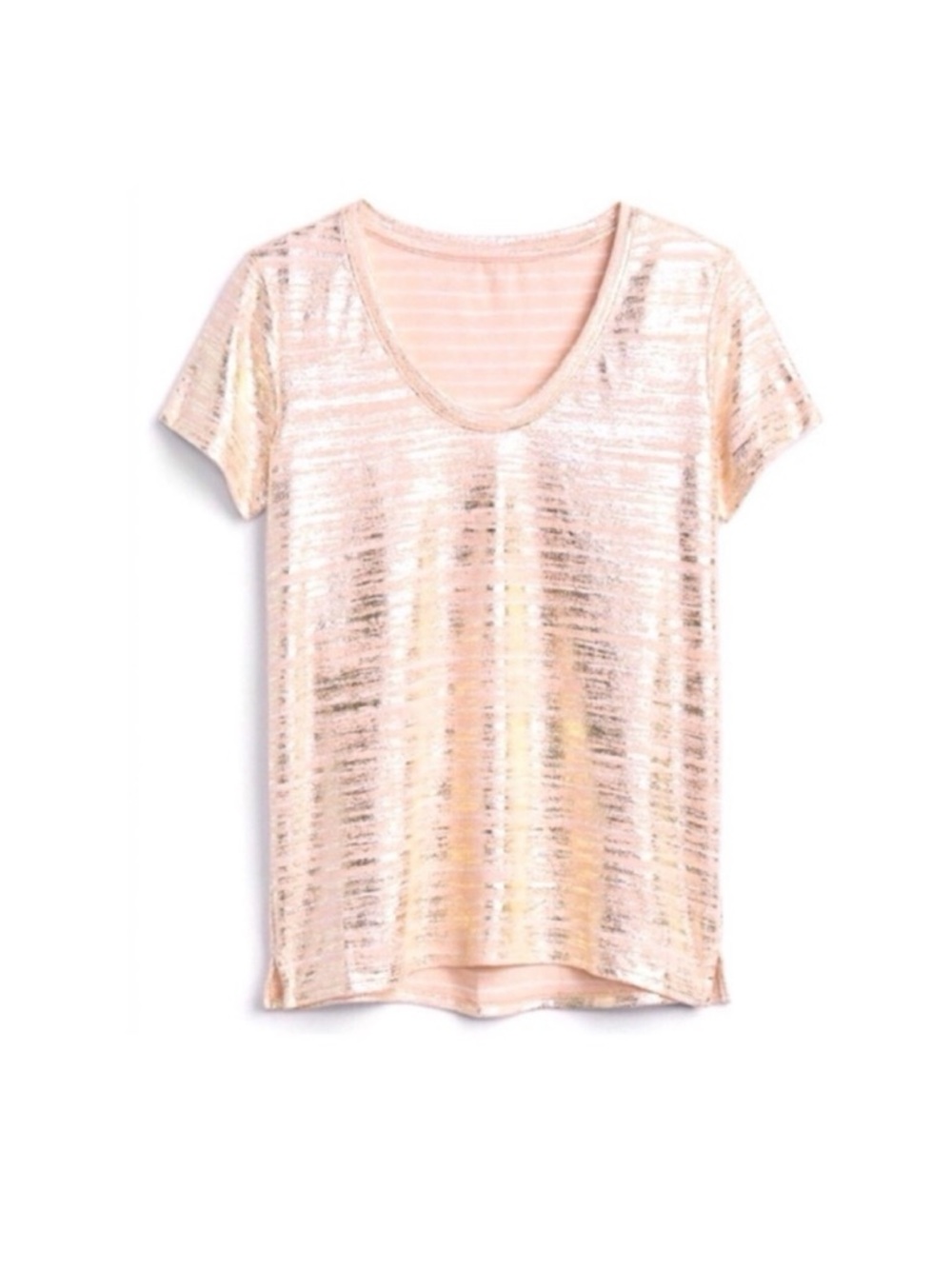 GAP Linen Metallic Stripe T-shirt